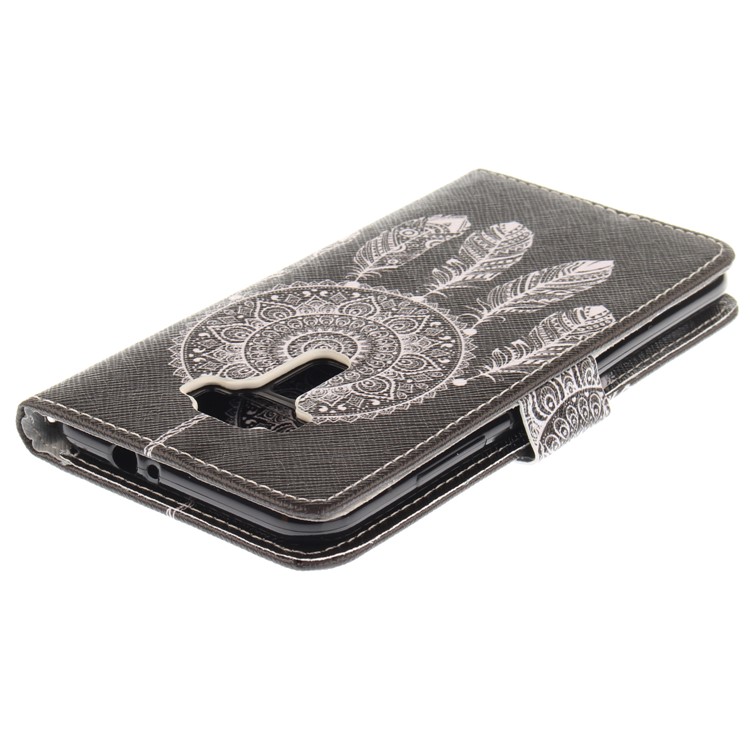 Printing Pattern Leather Wallet Mobile Case Stand for Asus Zenfone 3 ZE520KL - Tribal Dream Catcher-5