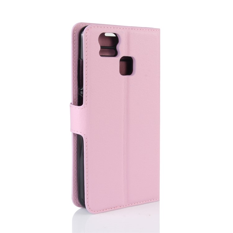 Litchi Grain Leather Magnetic Stand Cover for Asus Zenfone 3 Zoom ZE553KL - Pink-5