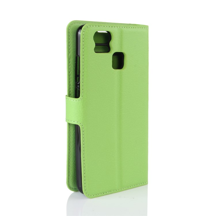Mobile Case Litchi Grain Leather Wallet Shell for Asus Zenfone 3 Zoom ZE553KL - Green-5