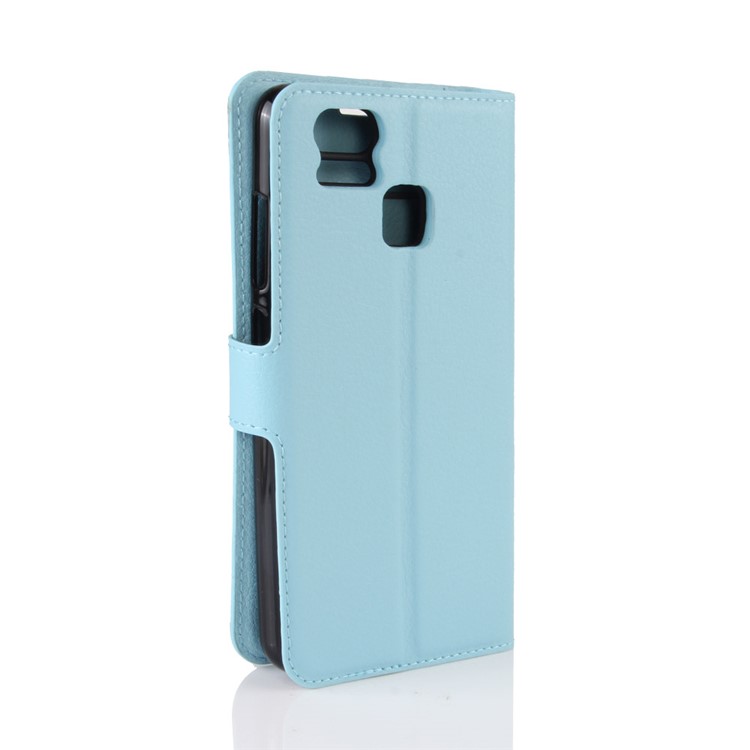 Litchi Grain Leather Phone Case Accessory for Asus Zenfone 3 Zoom ZE553KL - Blue-5