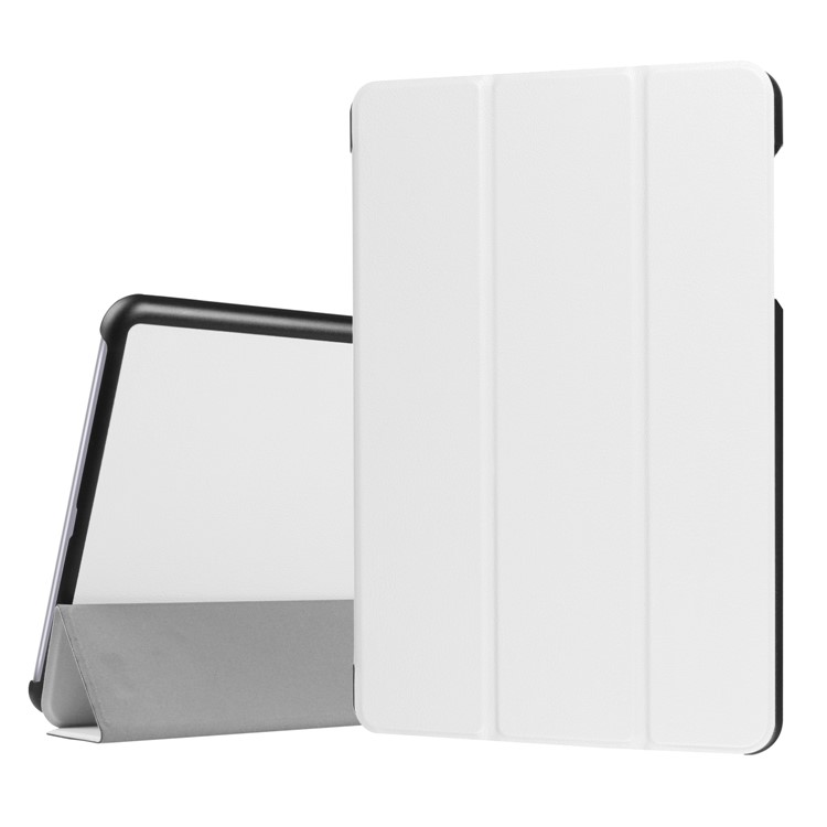 Tri-fold Flip Leather Stand Cover for Asus Zenpad Z10 ZT500KL 9.7-inch - White-1