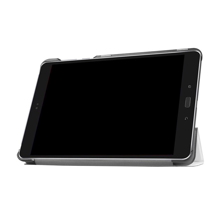 Tri-fold Flip Leather Stand Cover for Asus Zenpad Z10 ZT500KL 9.7-inch - White-2