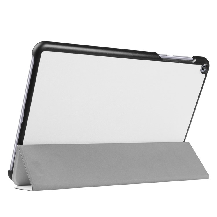 Tri-fold Flip Leather Stand Cover for Asus Zenpad Z10 ZT500KL 9.7-inch - White-3