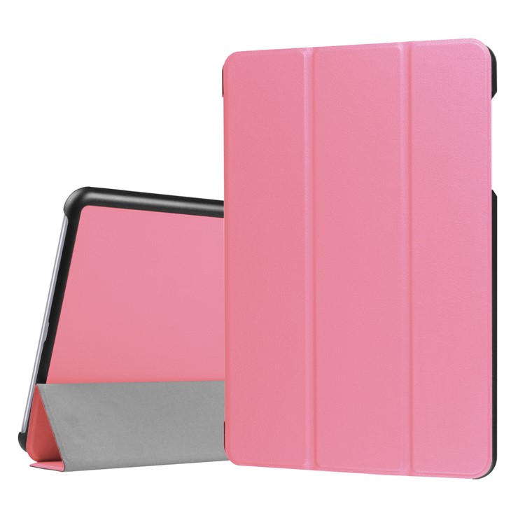 PU Leather Tri-fold Stand Shell Case for Asus Zenpad Z10 ZT500KL 9.7-inch - Pink-1