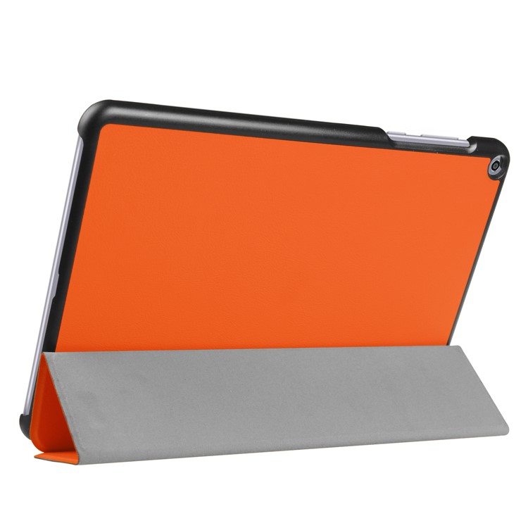 Tri-fold Leather Stand Tablet Case Accessory for Asus Zenpad Z10 ZT500KL 9.7-inch - Orange-3
