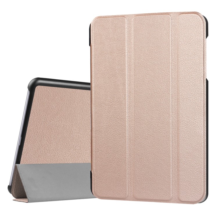 Tri-fold Stand PU Leather Case Cover for Asus Zenpad Z10 ZT500KL 9.7-inch - Gold-1