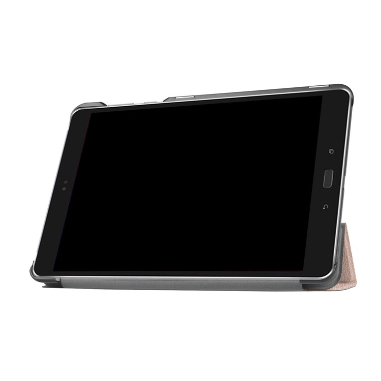 Tri-fold Stand PU Leather Case Cover for Asus Zenpad Z10 ZT500KL 9.7-inch - Gold-2