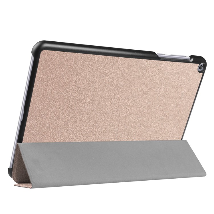 Tri-fold Stand PU Leather Case Cover for Asus Zenpad Z10 ZT500KL 9.7-inch - Gold-3