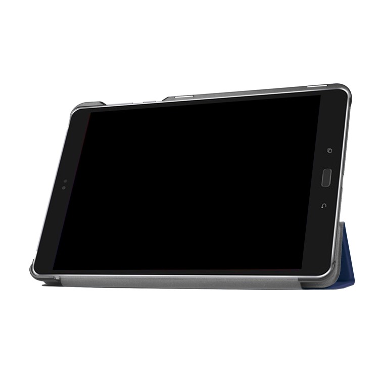 Leather Tri-fold Stand Protective Cover for Asus Zenpad Z10 ZT500KL 9.7-inch - Dark Blue-2