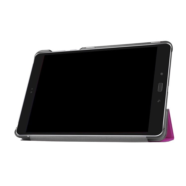 Leather Case Tri-fold Flip Stand Cover for Asus Zenpad Z10 ZT500KL 9.7-inch - Purple-2