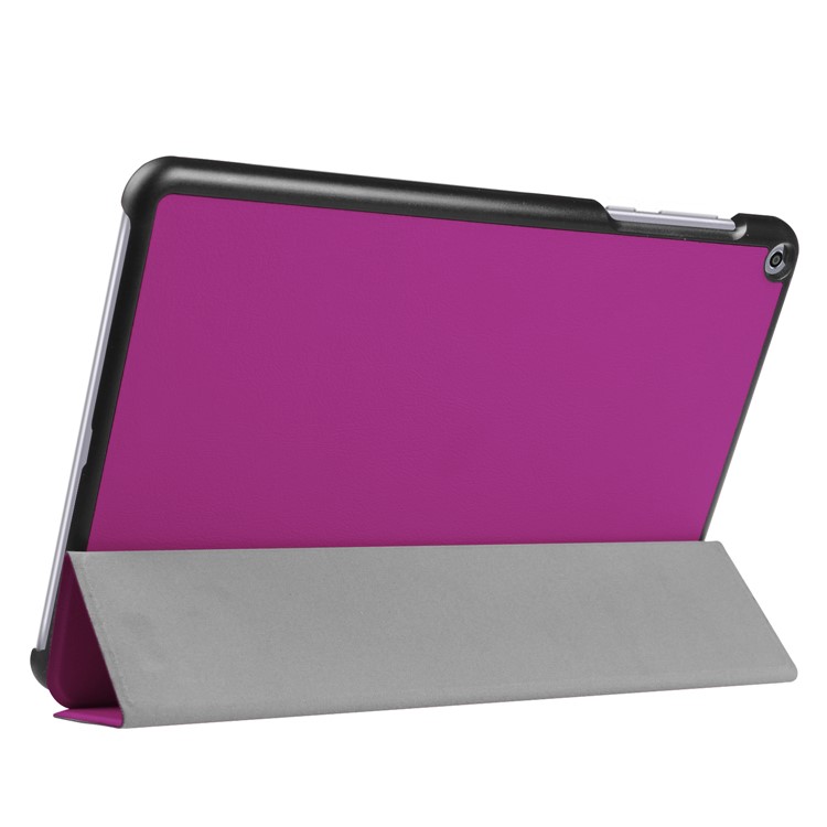 Leather Case Tri-fold Flip Stand Cover for Asus Zenpad Z10 ZT500KL 9.7-inch - Purple-3