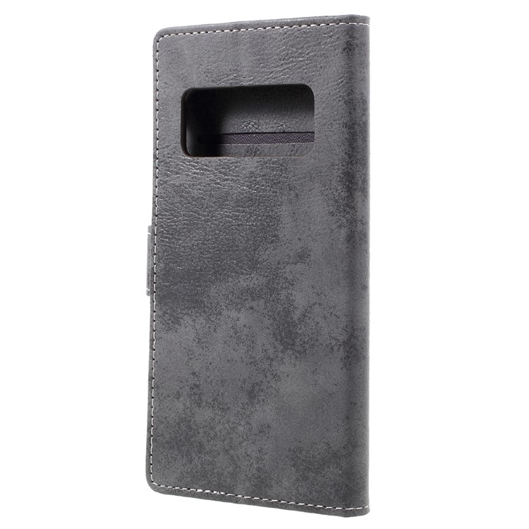 Retro Style PU Leather Mobile Phone Case for Asus Zenfone AR ZS571KL - Grey-2