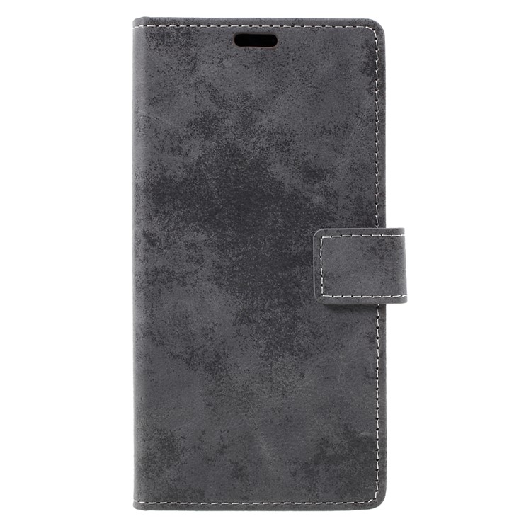 Retro Style PU Leather Mobile Phone Case for Asus Zenfone AR ZS571KL - Grey-3