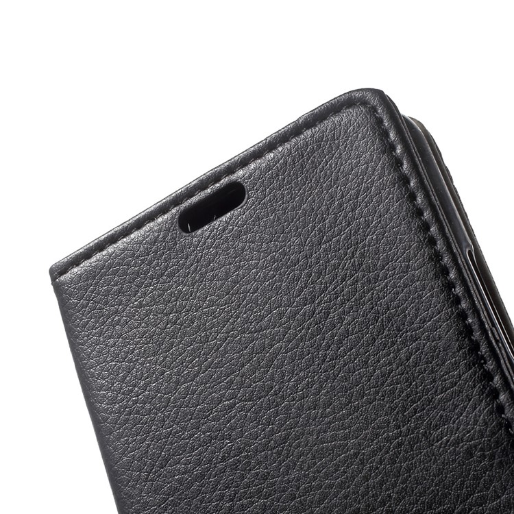 Litchi Texture PU Leather Stand Phone Case with Card Slots for Asus Zenfone 3s Max ZC521TL - Black-9