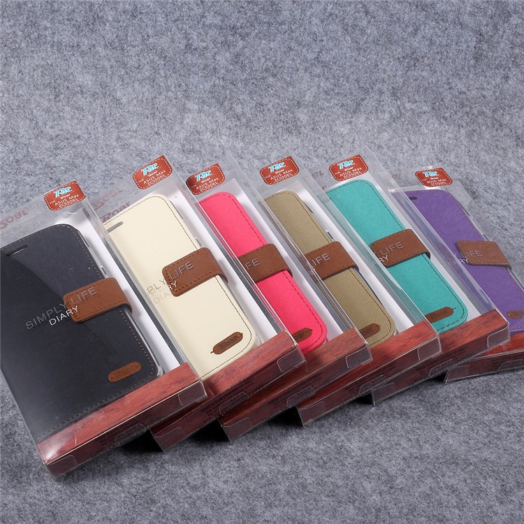 ROAR KOREA Twill Grain Leather Stand Phone Case for Asus Zenfone Max zc550kl - Black-11