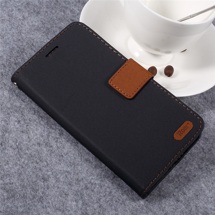 ROAR KOREA Twill Grain PU Leather Phone Case for Asus ZenFone Go/Go TV ZB551K - Black-3
