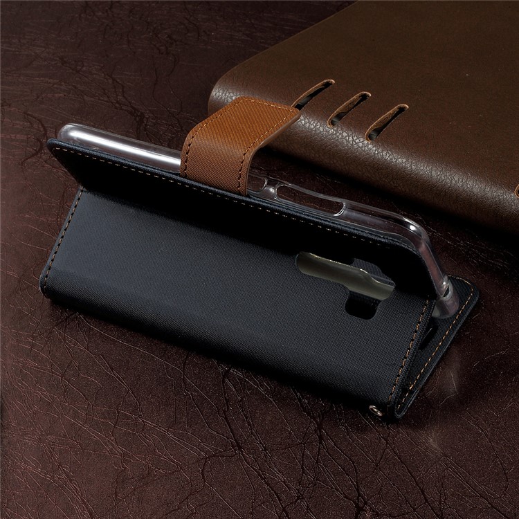 ROAR KOREA for Asus Zenfone 3 ZE520KL Leather Wallet Case Stand Twill Grain - Black-3