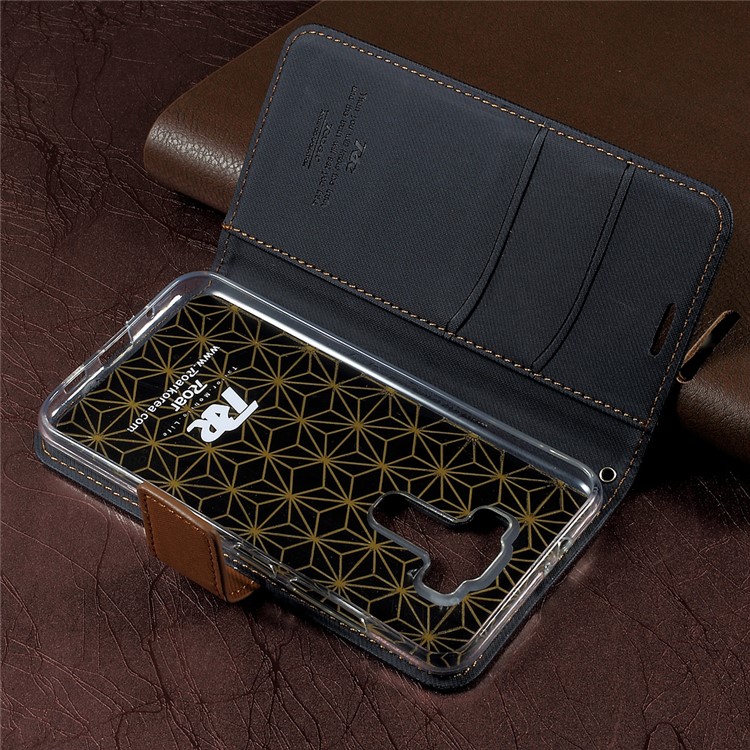 ROAR KOREA for Asus Zenfone 3 ZE520KL Leather Wallet Case Stand Twill Grain - Black-5