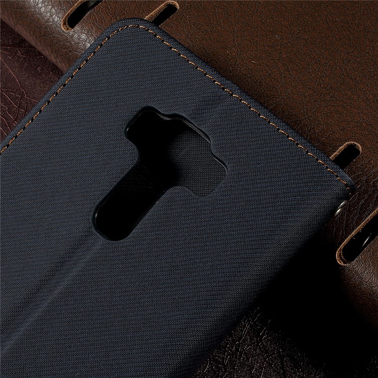 ROAR KOREA for Asus Zenfone 3 ZE520KL Leather Wallet Case Stand Twill Grain - Black-8
