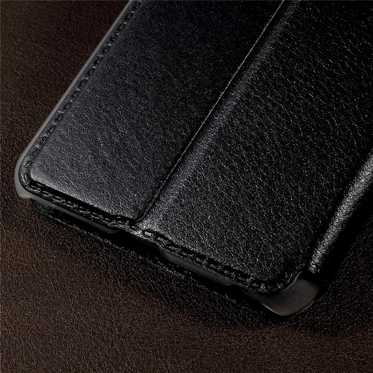 Circle Window Leather Phone Case Stand for Asus Zenfone 3 Zoom ZE553KL - Black-6