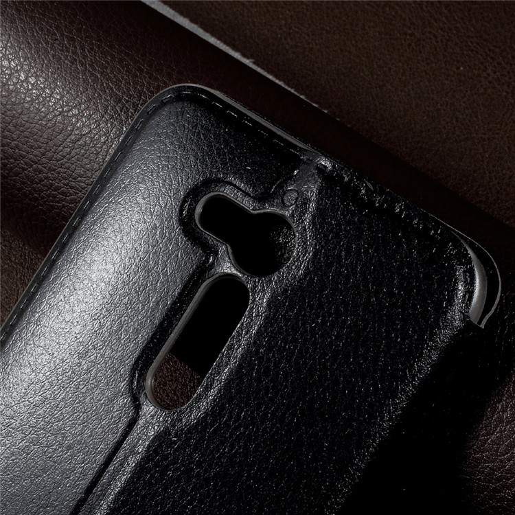 View Window Stand Leather Flip Mobile Phone Cover for Asus Zenfone Go ZB500KL - Black-6