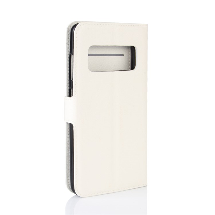 Litchi Skin Wallet Leather Stand Cover for Asus Zenfone AR ZS571KL - White-6