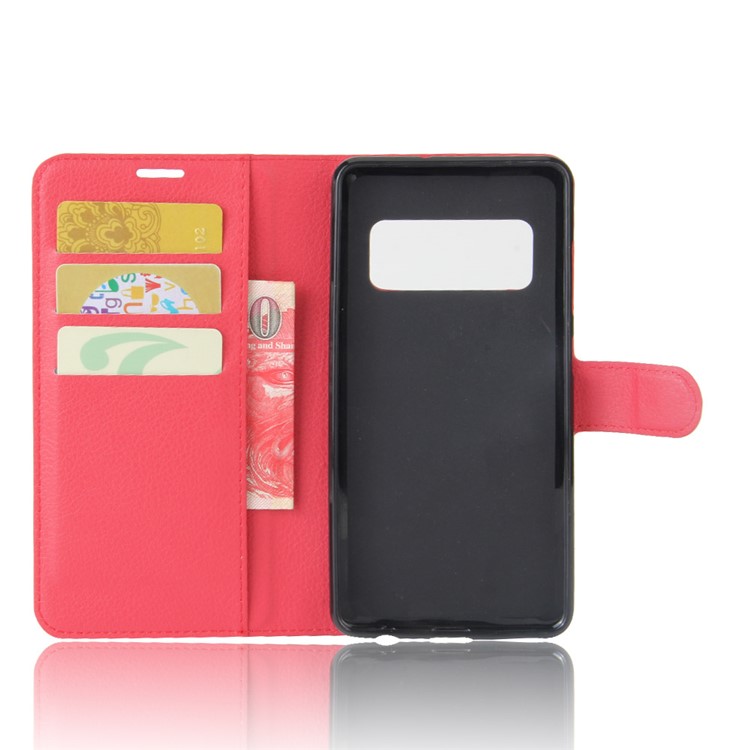 Litchi Skin Wallet Leather Phone Case for Asus Zenfone AR ZS571KL - Red-3