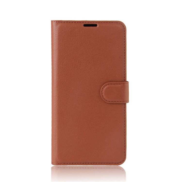 Litchi Skin Wallet Leather Case with Stand for Asus Zenfone AR ZS571KL - Brown-2