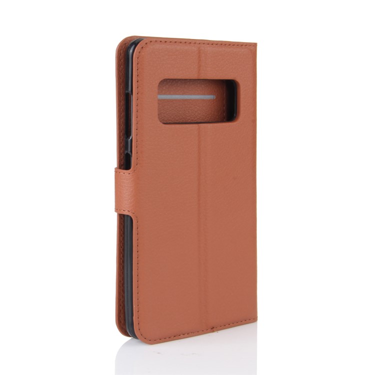 Litchi Skin Wallet Leather Case with Stand for Asus Zenfone AR ZS571KL - Brown-6
