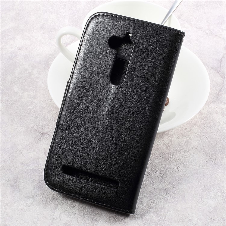 Flower Butterfly Imprinted Leather Case with Lanyard for Asus Zenfone Go ZB500KL - Black-3