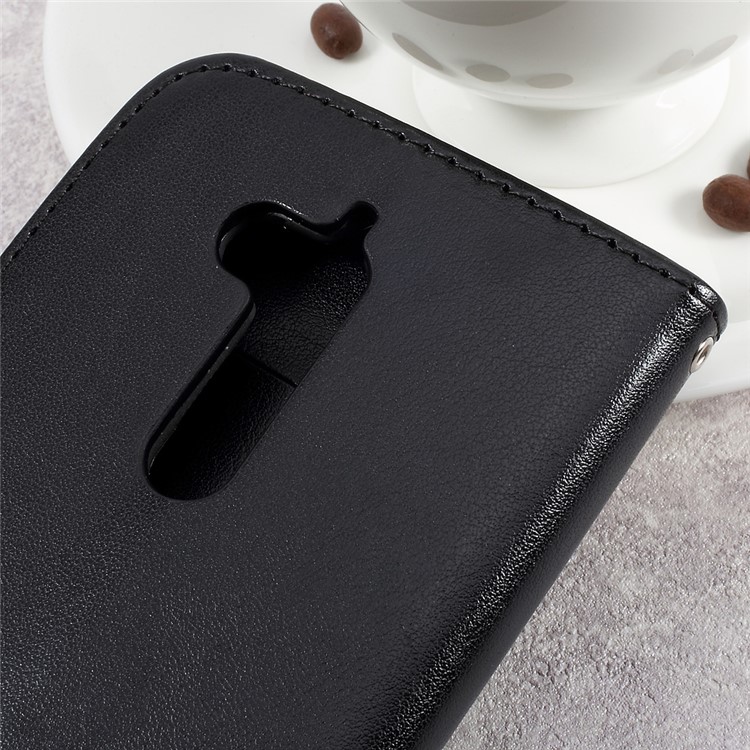 Flower Butterfly Imprinted Leather Case with Lanyard for Asus Zenfone Go ZB500KL - Black-9