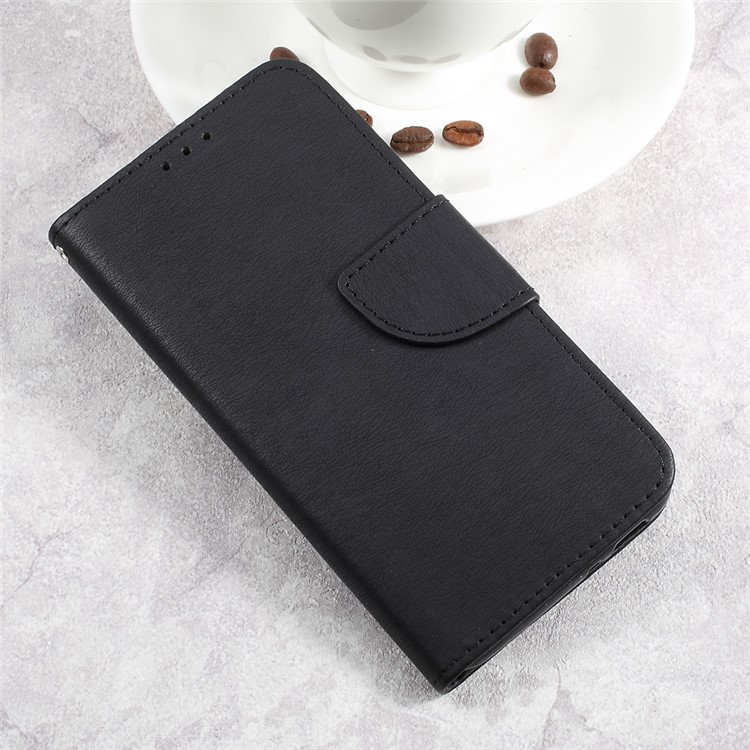 Pebble Grain Wallet Stand Leather Cell Phone Case for Asus Zenfone 3 Max ZC520T 5.5-inch - Black-4
