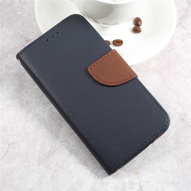 Pebble Grain Folio Flip Leather Cover with Lanyard for Asus Zenfone 3 Max ZC520TL - Dark Blue-4