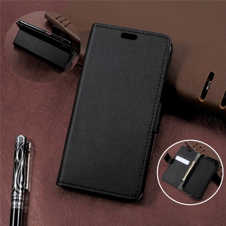 Wallet Leather Stand Case for Asus Zenfone Live ZB501KL - Black-1