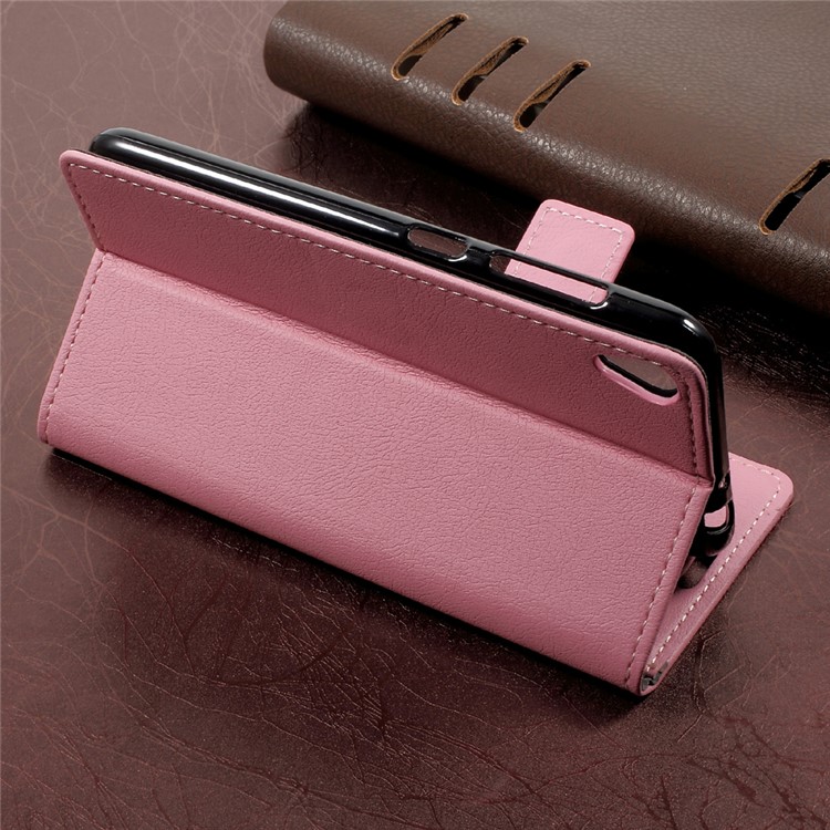 Magnetic Leather Stand Case for Asus Zenfone Live ZB501KL - Pink-4