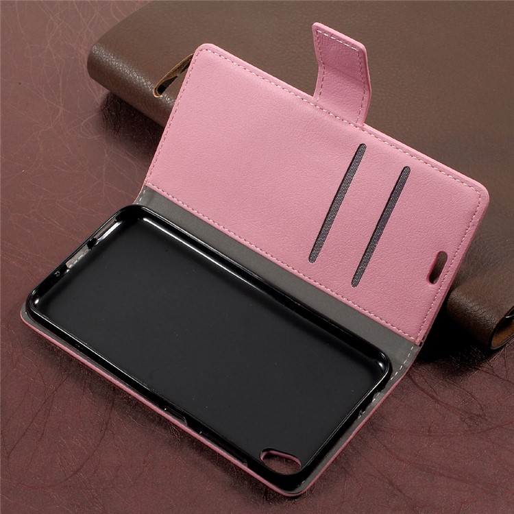 Magnetic Leather Stand Case for Asus Zenfone Live ZB501KL - Pink-5