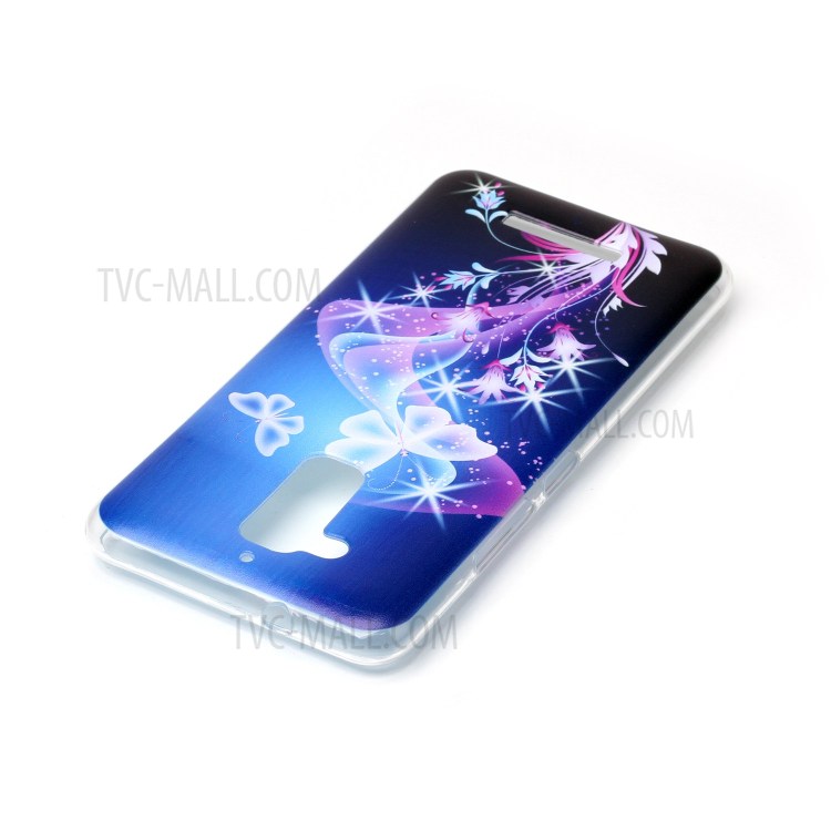 Pattern Printing TPU Case for Asus Zenfone 3 Max ZC520TL - Butterflies and Flowers-3