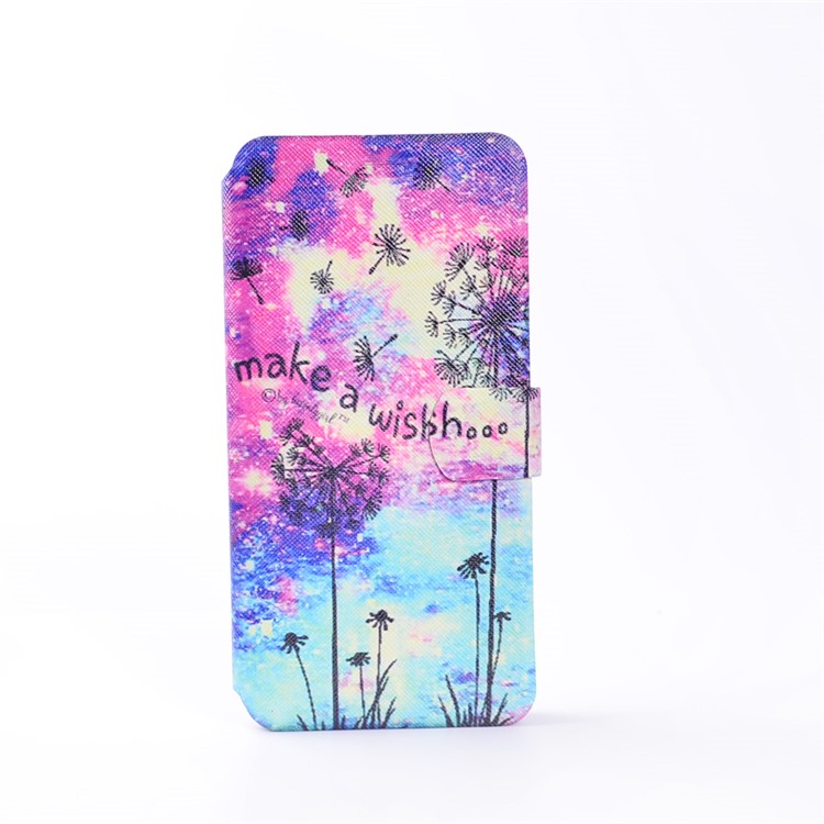 Pattern Printing Leather Stand Case for Asus Zenfone 3 Max ZC520TL - Dandelion and Quote-2