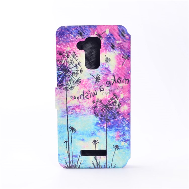 Pattern Printing Leather Stand Case for Asus Zenfone 3 Max ZC520TL - Dandelion and Quote-3