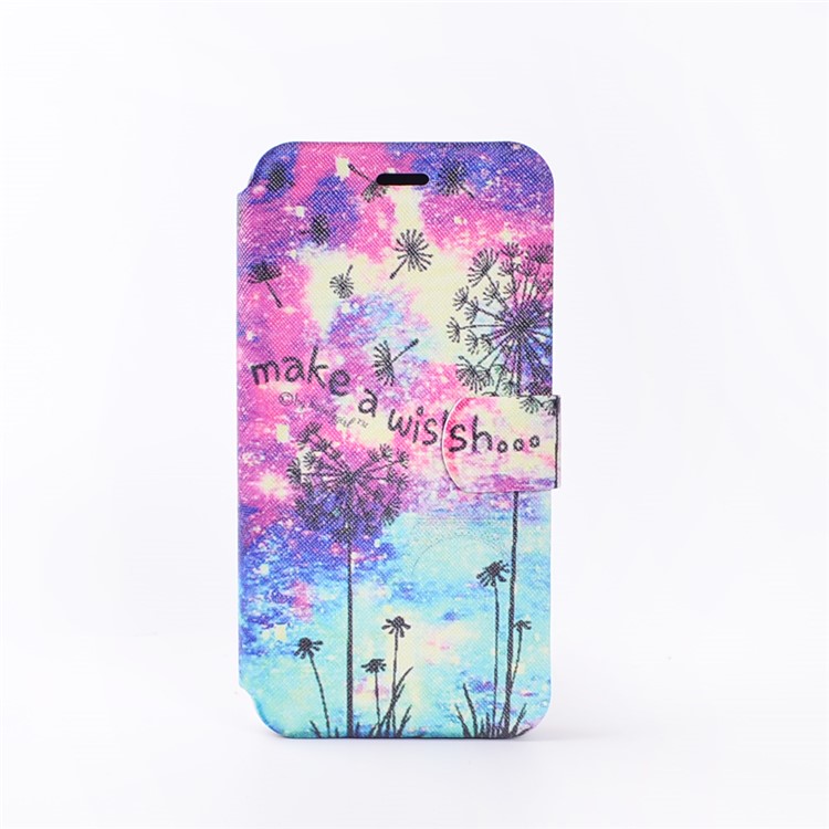 Pattern Printing Leather Stand Case for Asus Zenfone Go ZB500KL - Dandelion and Quote-2