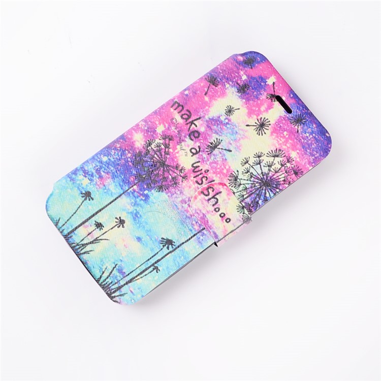Pattern Printing Leather Stand Case for Asus Zenfone Go ZB500KL - Dandelion and Quote-4