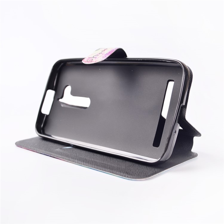 Pattern Printing Leather Stand Case for Asus Zenfone Go ZB500KL - Dandelion and Quote-8