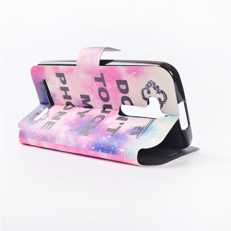 Pattern Printing Magnetic Leather Stand Case for Asus Zenfone Go ZB500KL - Do not Touch My Phone-6