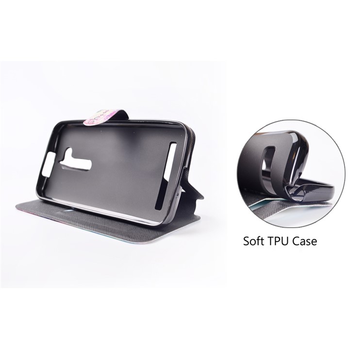 Pattern Printing Magnetic Leather Stand Case for Asus Zenfone Go ZB500KL - Do not Touch My Phone-7