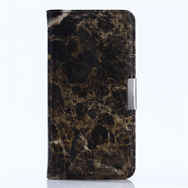 Marble Pattern Wallet Stand Leather Mobile Phone Cover for Asus Zenfone AR ZS571KL - Black-1