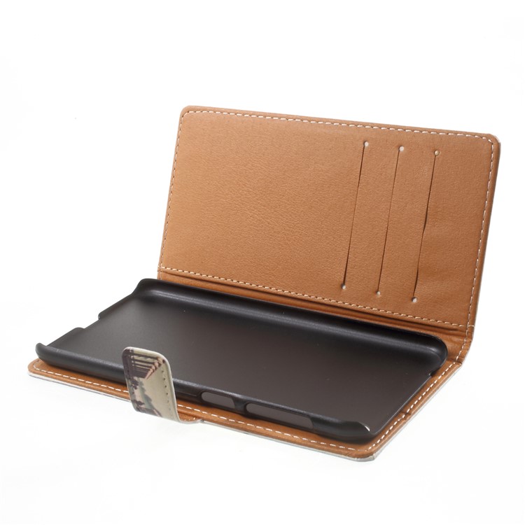 Pattern Printing Leather Wallet Case for Asus Zenfone Live ZB501KL - Dock at Sunset-6