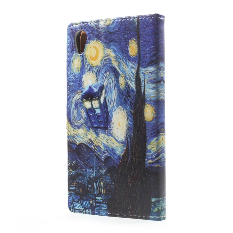 Pattern Printing Leather Wallet Case Cover for Asus Zenfone Live ZB501KL - Oil Painting-3
