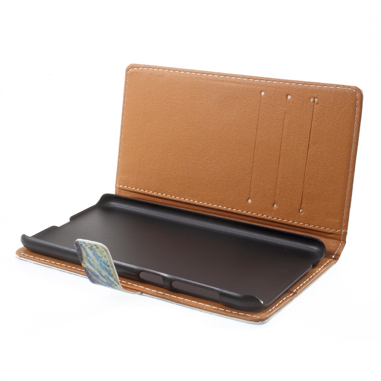 Pattern Printing Leather Wallet Case Cover for Asus Zenfone Live ZB501KL - Oil Painting-5