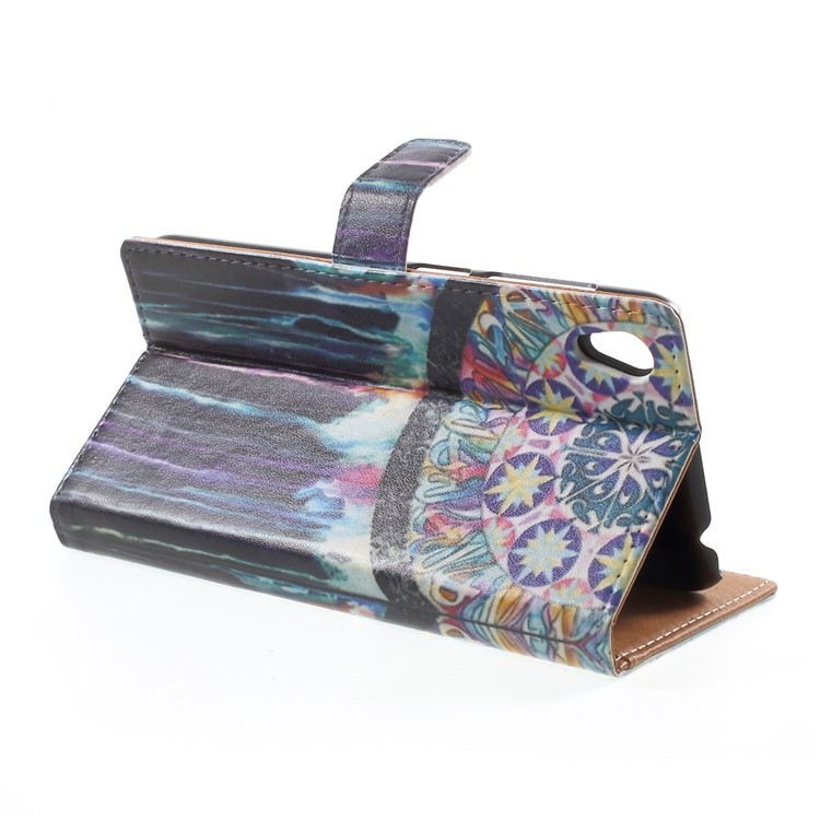 Pattern Printing Leather Wallet Cover Case for Asus Zenfone Live ZB501KL - Dream Catcher-4