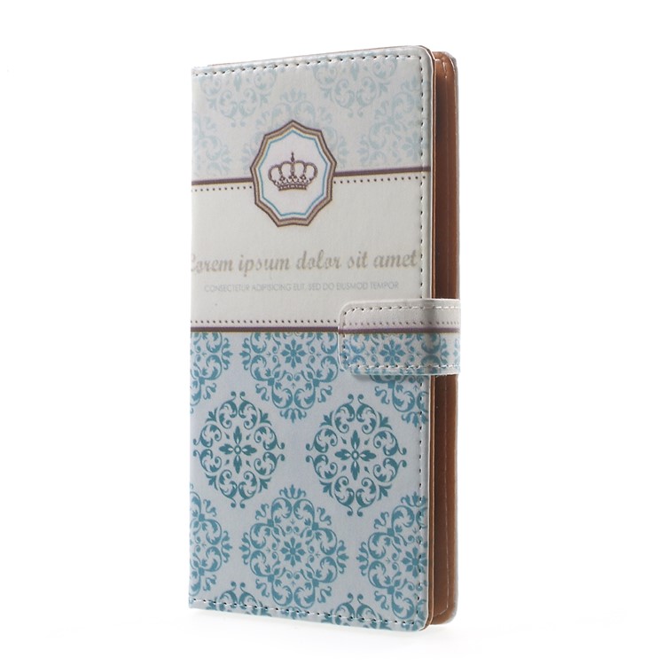 Pattern Printing Leather Wallet Case Accessory for Asus Zenfone Live ZB501KL - Damask Flower-2